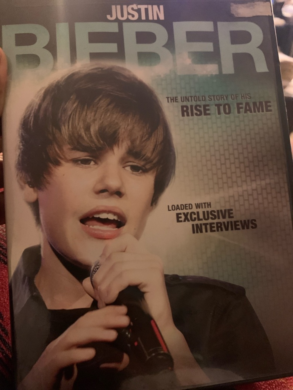 Justin Bieber DVD Cover – Teal and Black Portrait